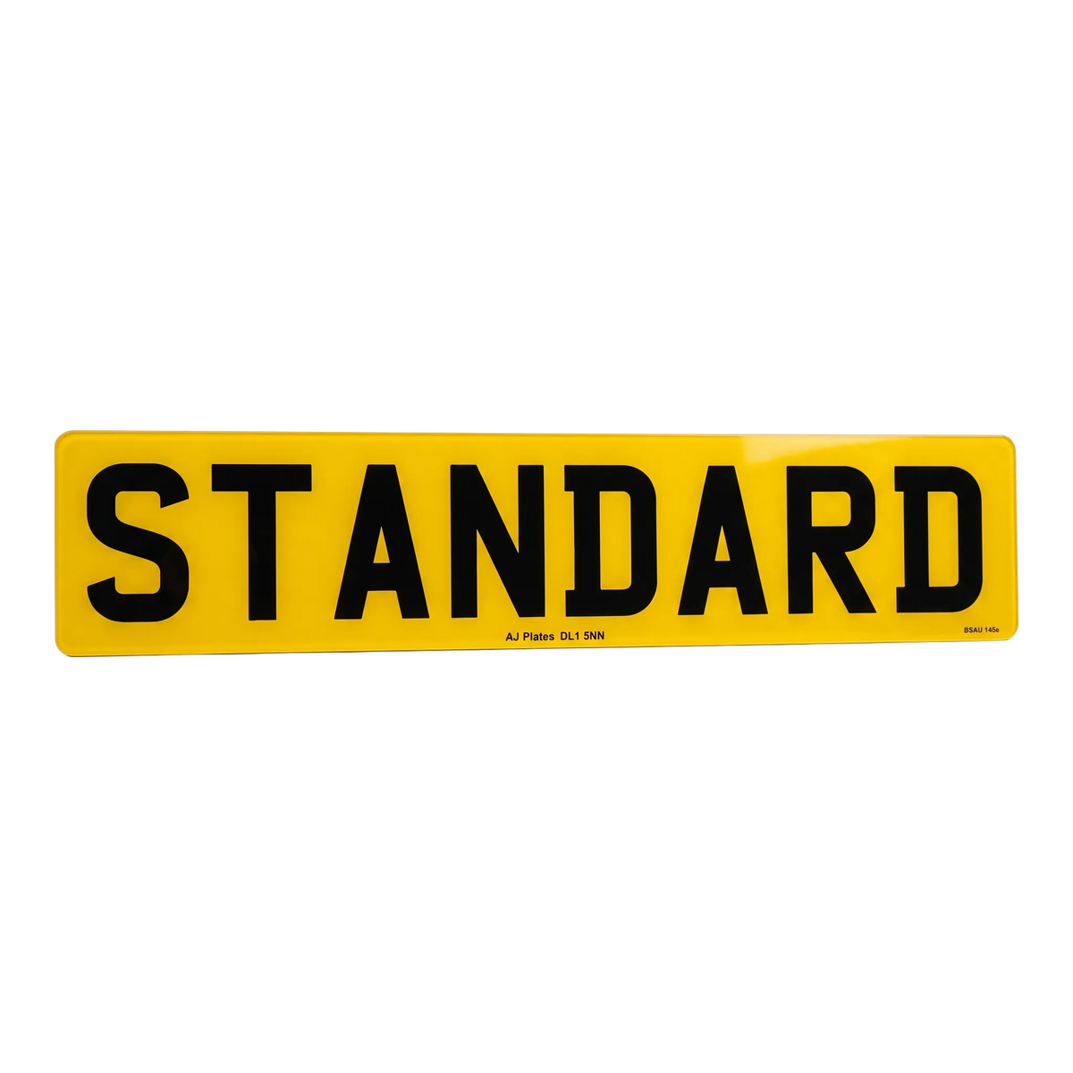 2D Standard Number Plate