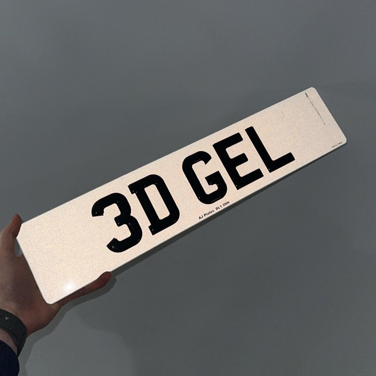 3D Gel Number Plate - AJ Plates