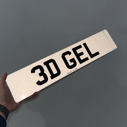 3D Gel Number Plate - AJ Plates