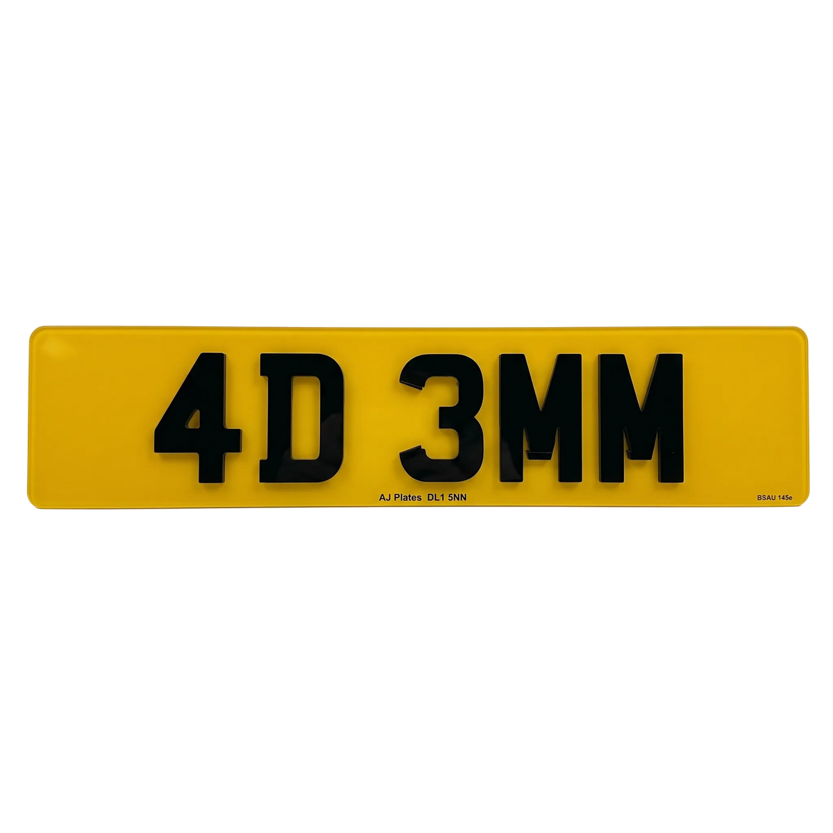 4D Number Plate (3mm)