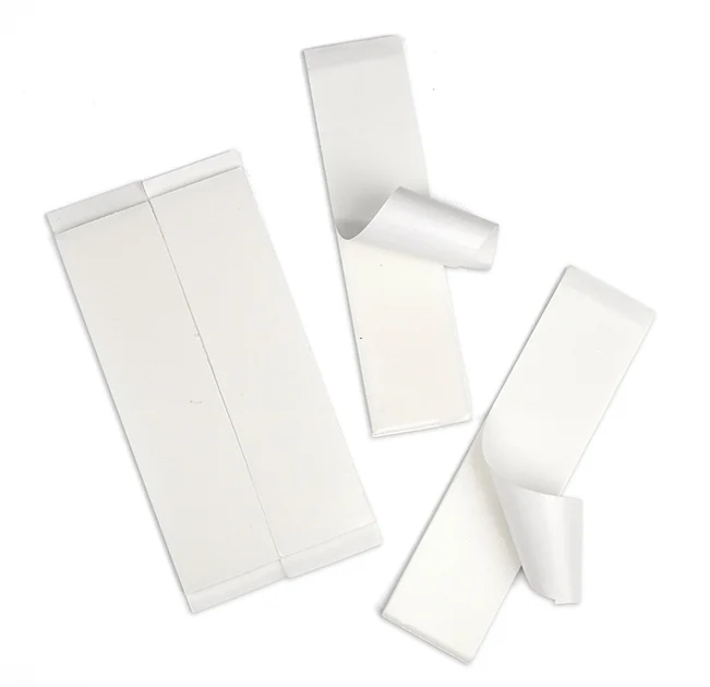 Pack of number plate sticky pads with strong adhesive for screw-free fitting